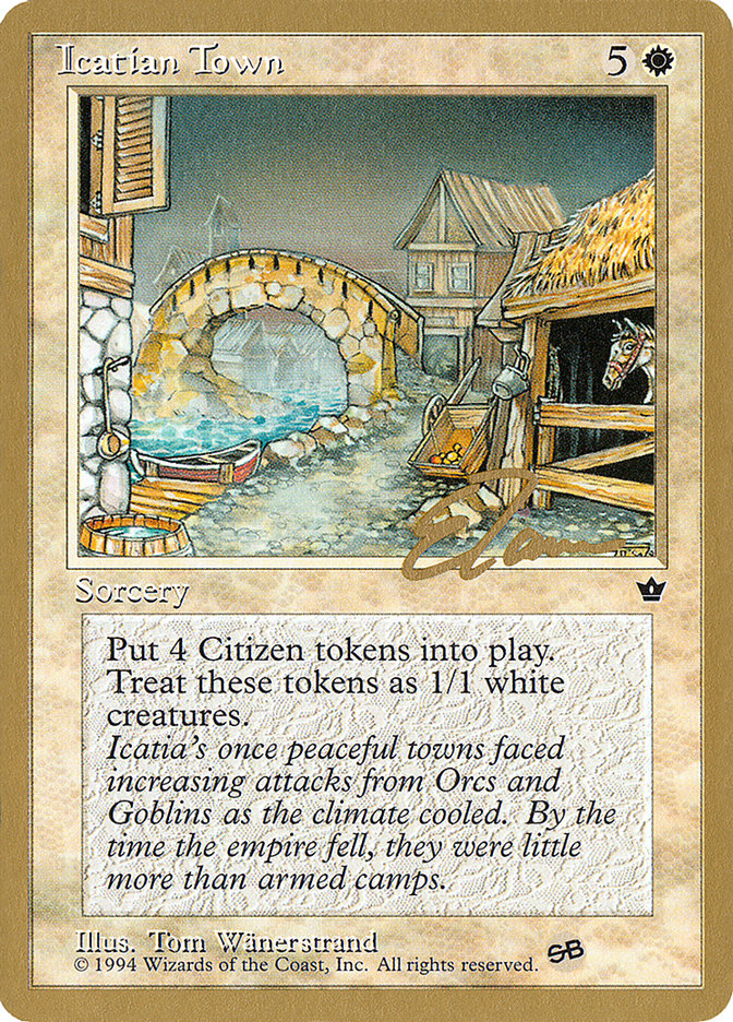Icatian Town (Eric Tam) (SB) [Pro Tour Collector Set] | Game Haven TX