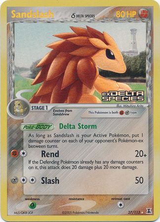 Sandslash (27/113) (Delta Species) (Stamped) [EX: Delta Species] | Game Haven TX