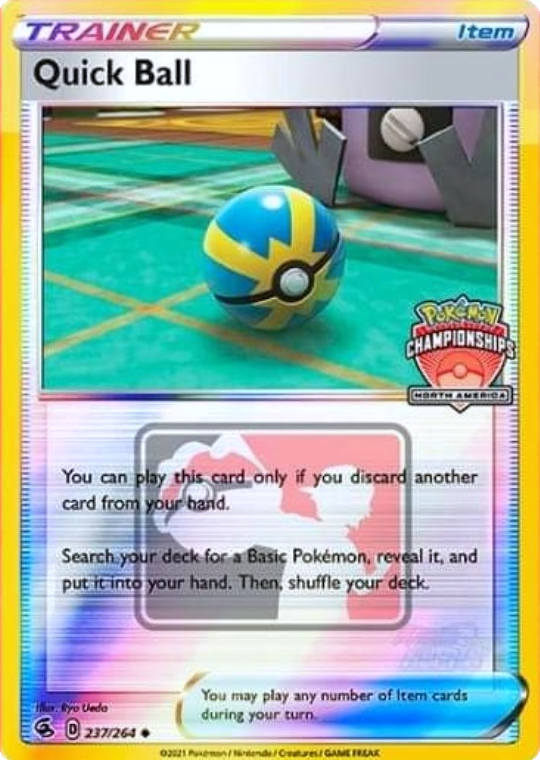 Quick Ball (237/264) (North America Championships Promo) [Sword & Shield: Fusion Strike] | Game Haven TX