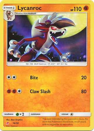 Lycanroc (16/30) [Sun & Moon: Trainer Kit - Lycanroc] | Game Haven TX
