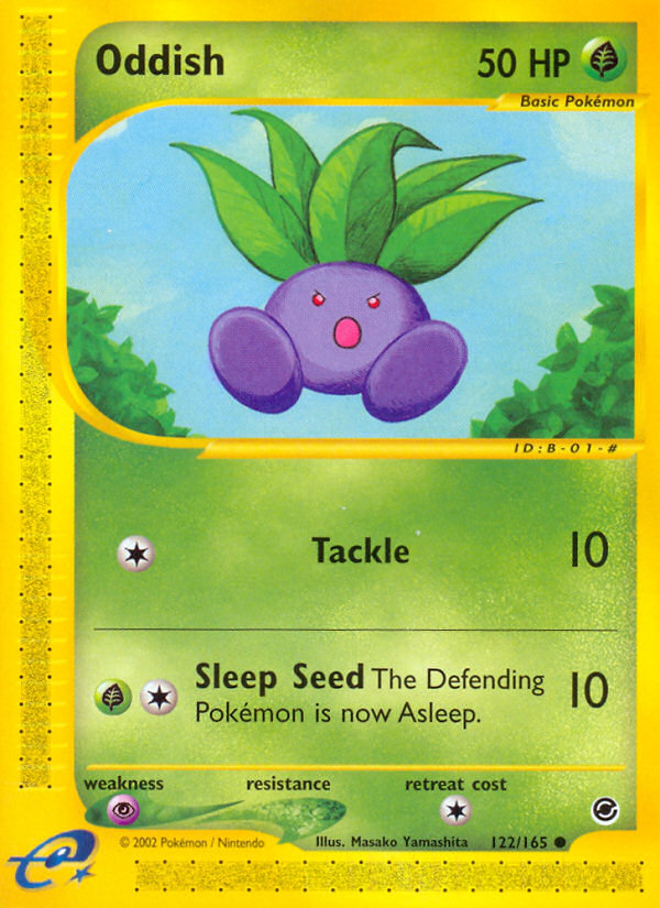 Oddish (122/165) [Expedition: Base Set] | Game Haven TX