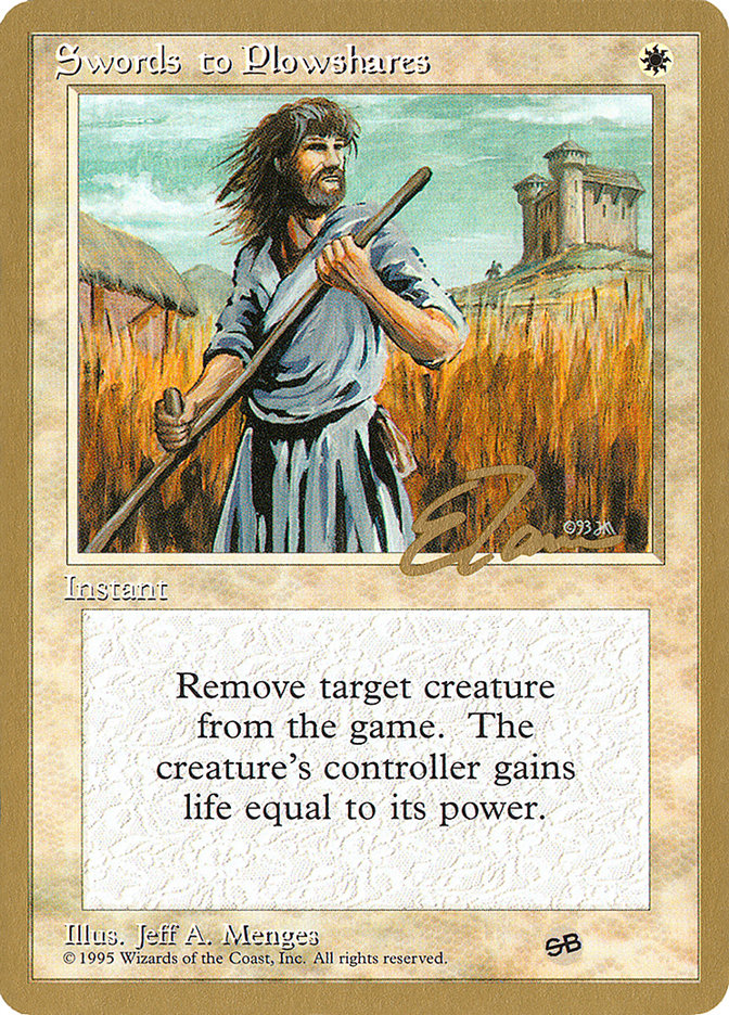 Swords to Plowshares (Eric Tam) (SB) [Pro Tour Collector Set] | Game Haven TX