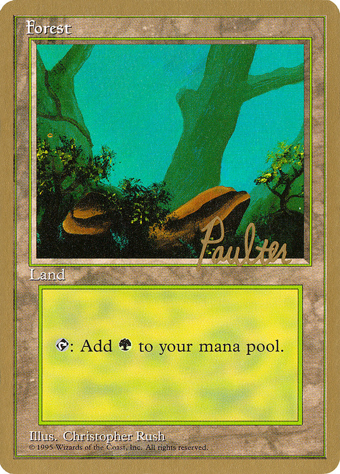 Forest (pp378) (Preston Poulter) [Pro Tour Collector Set] | Game Haven TX