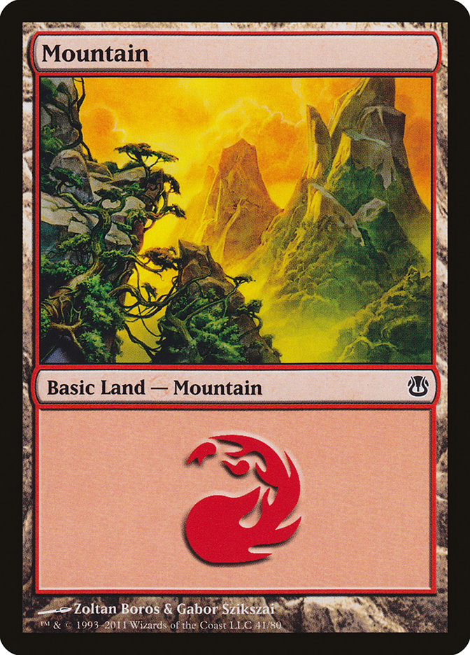 Mountain (41) [Duel Decks: Ajani vs. Nicol Bolas] | Game Haven TX