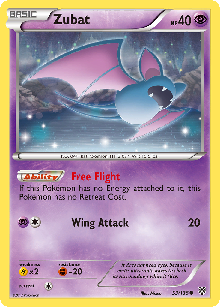 Zubat (53/135) [Black & White: Plasma Storm] | Game Haven TX