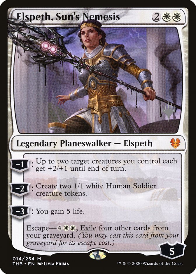 Elspeth, Sun's Nemesis (Promo Pack) [Theros Beyond Death Promos] | Game Haven TX