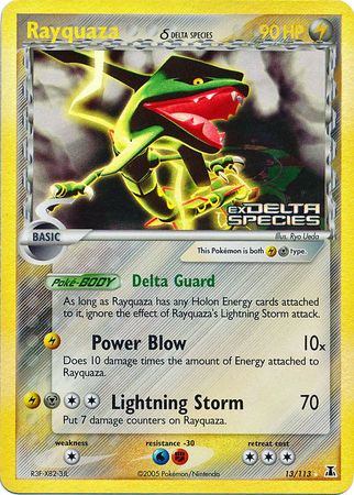 Rayquaza (13/113) (Delta Species) (Stamped) [EX: Delta Species] | Game Haven TX