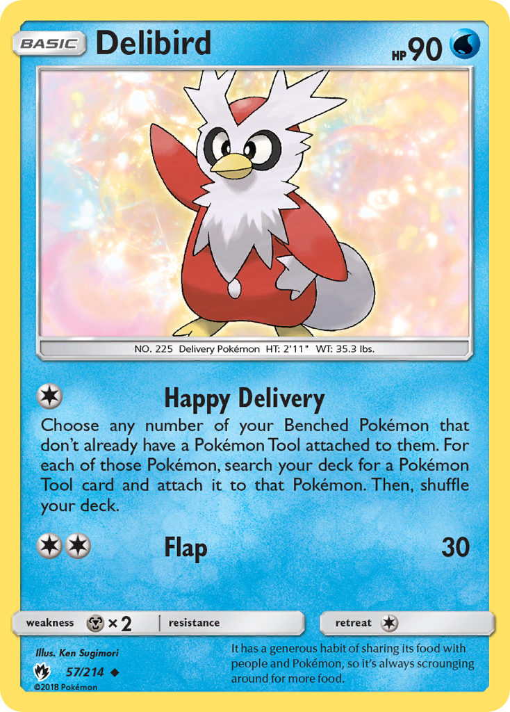Delibird (57/214) [Sun & Moon: Lost Thunder] | Game Haven TX