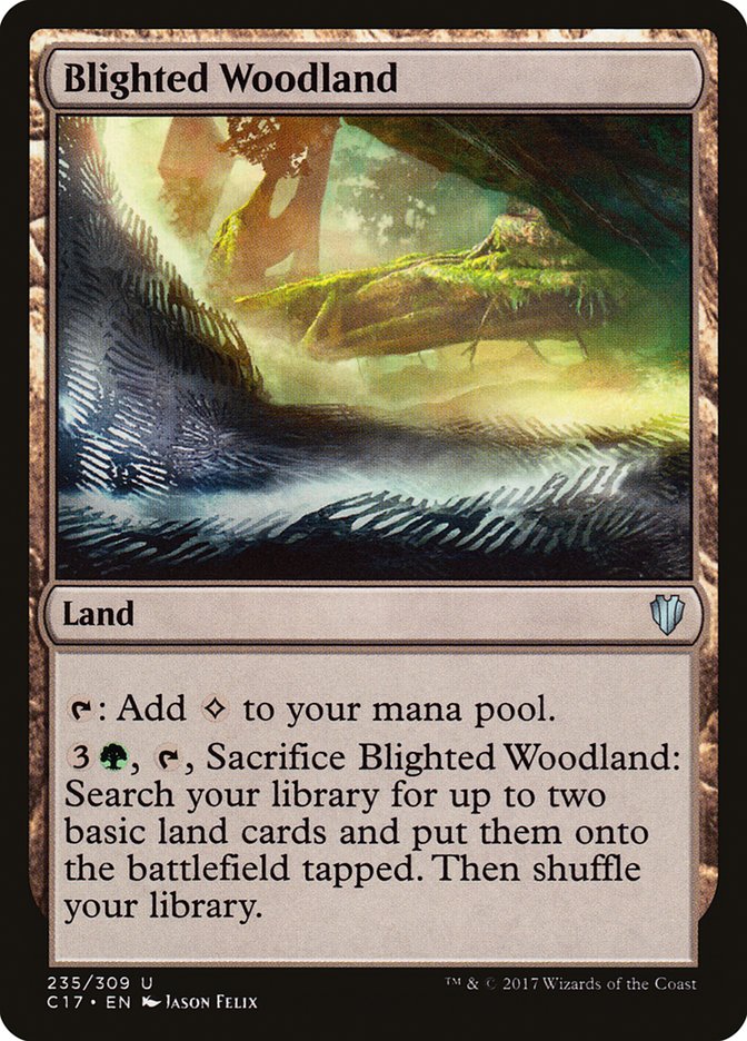 Blighted Woodland [Commander 2017] | Game Haven TX