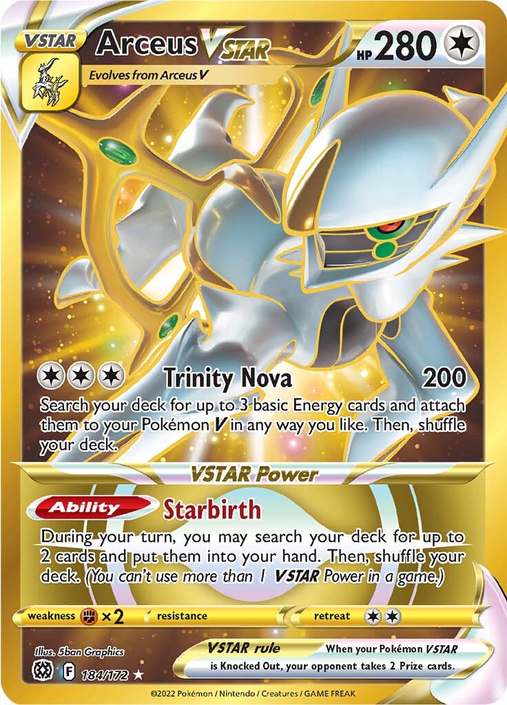 Arceus VSTAR (184/172) [Sword & Shield: Brilliant Stars] | Game Haven TX