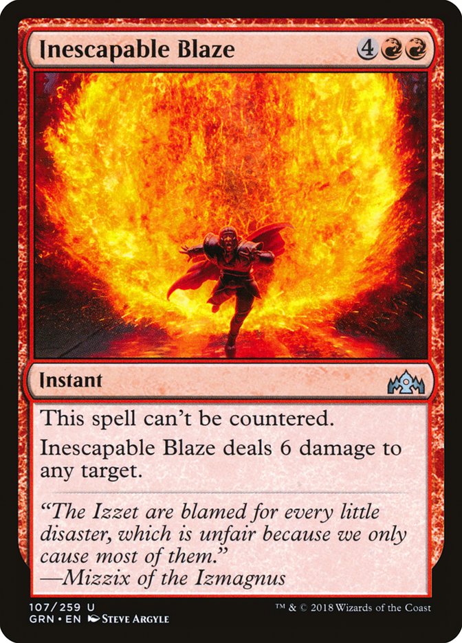 Inescapable Blaze [Guilds of Ravnica] | Game Haven TX