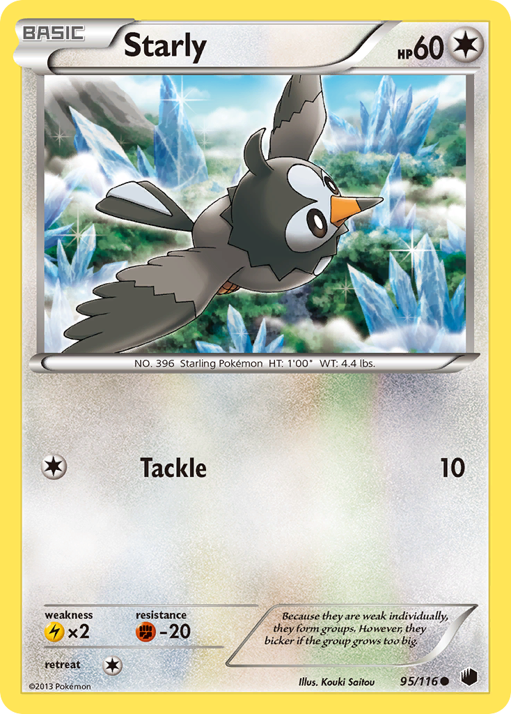 Starly (95/116) [Black & White: Plasma Freeze] | Game Haven TX