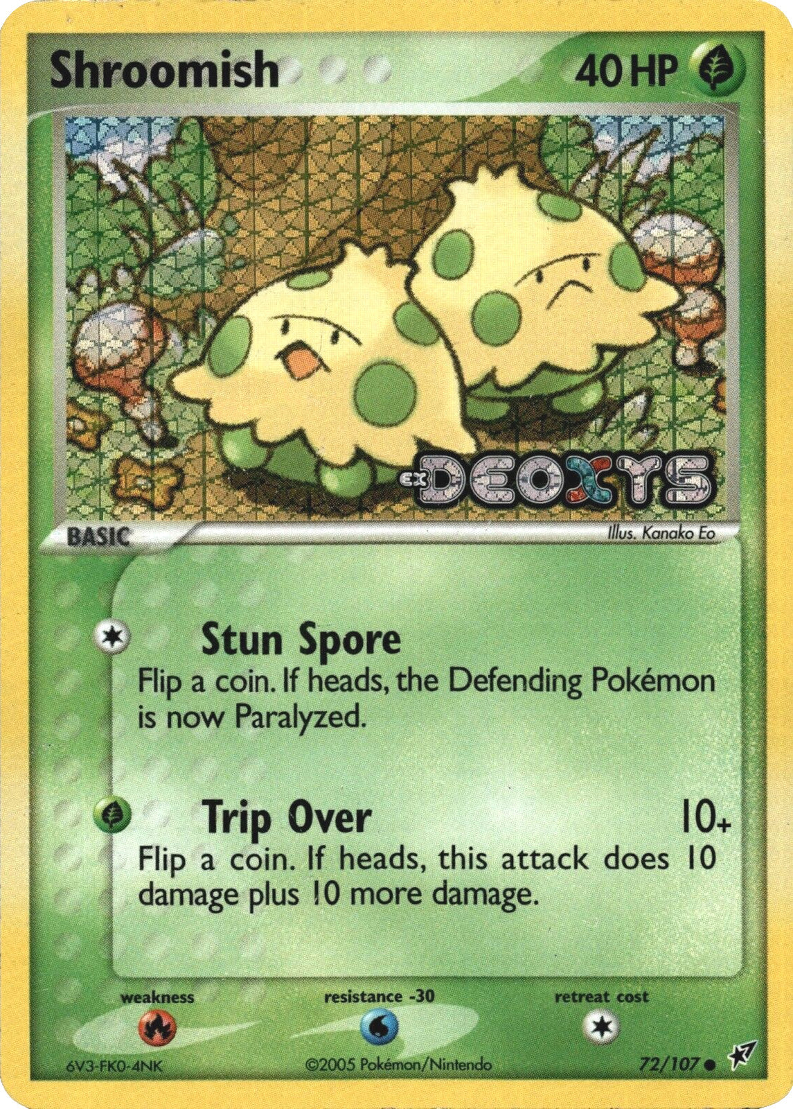 Shroomish (72/107) (Stamped) [EX: Deoxys] | Game Haven TX