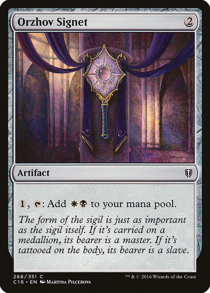 Orzhov Signet [Commander 2016] | Game Haven TX