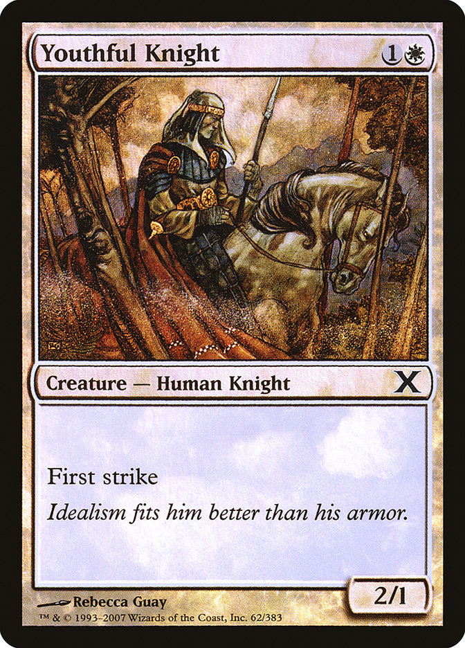 Youthful Knight (Premium Foil) [Tenth Edition] | Game Haven TX