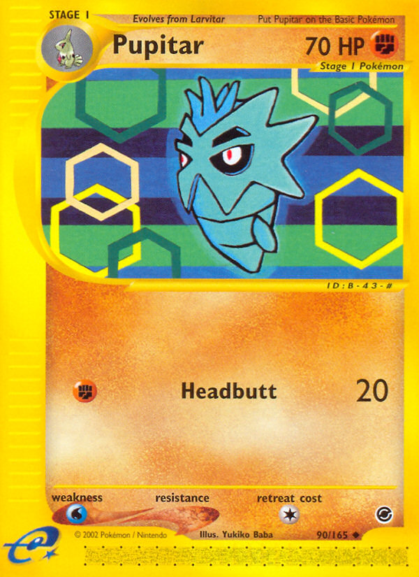 Pupitar (90/165) [Expedition: Base Set] | Game Haven TX