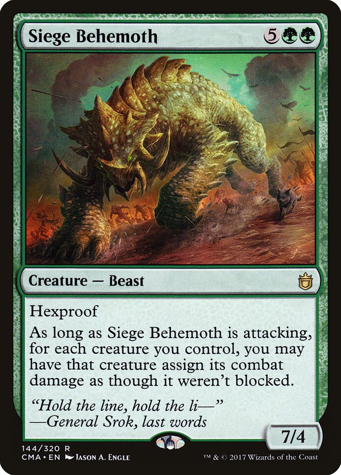 Siege Behemoth [Commander Anthology] | Game Haven TX
