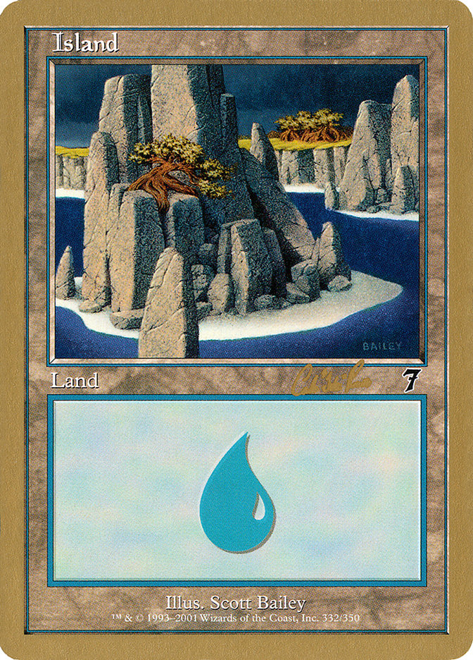 Island (cr332) (Carlos Romao) [World Championship Decks 2002] | Game Haven TX