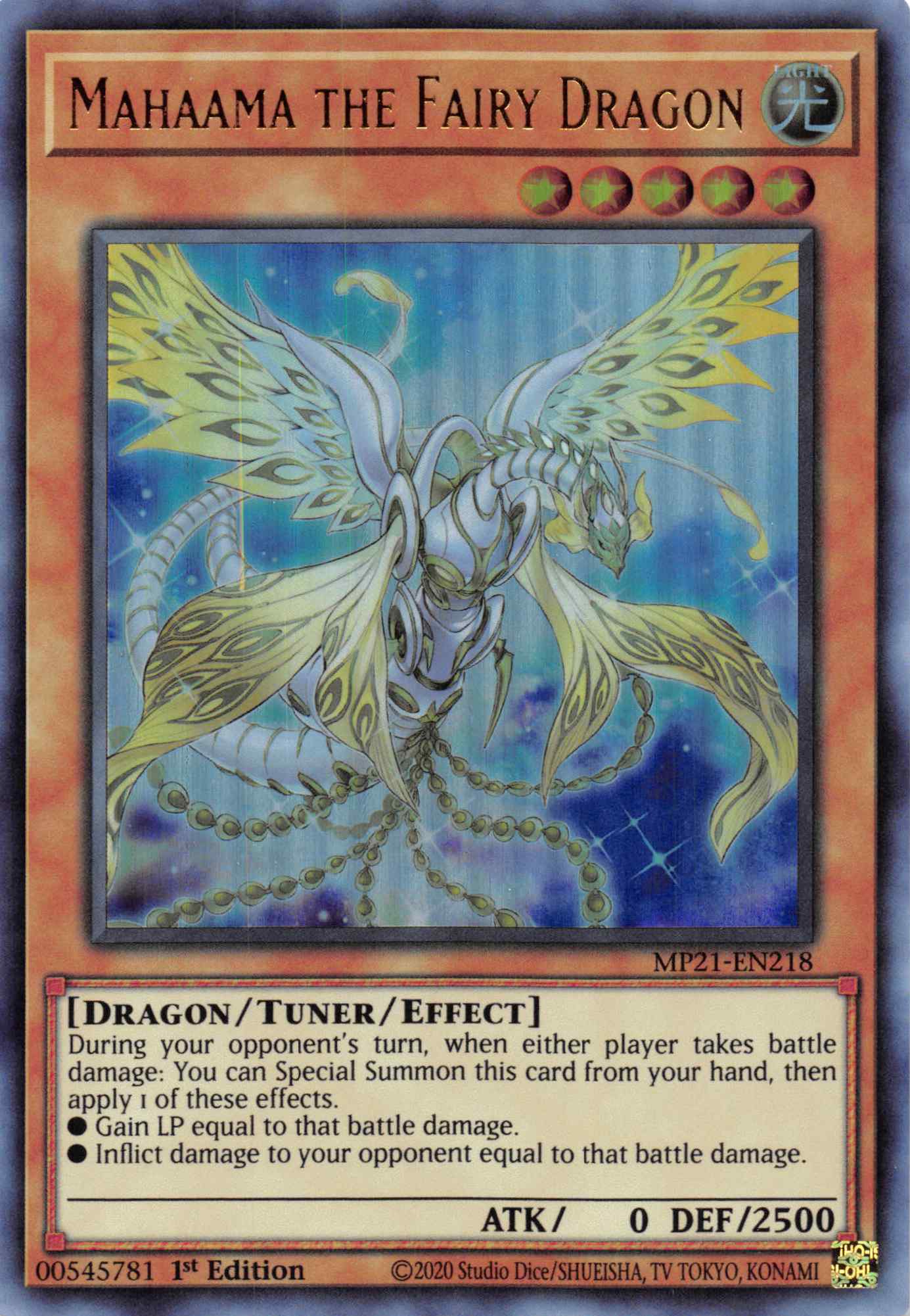 Mahaama the Fairy Dragon [MP21-EN218] Ultra Rare | Game Haven TX