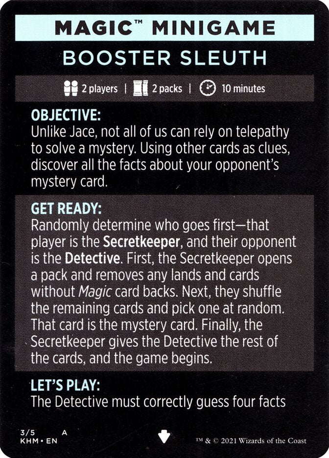 Booster Sleuth (Magic Minigame) [Kaldheim Minigame] | Game Haven TX