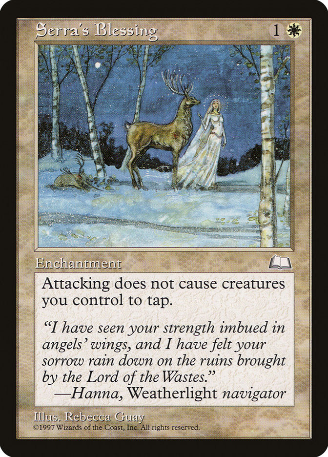 Serra's Blessing [Weatherlight] | Game Haven TX