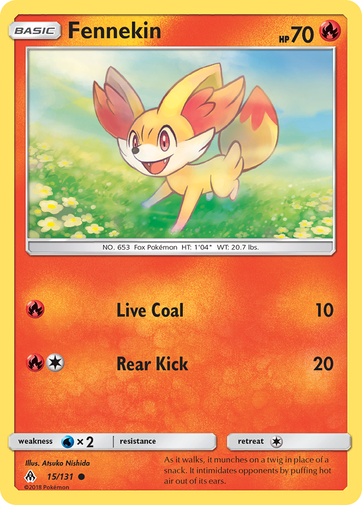 Fennekin (15/131) [Sun & Moon: Forbidden Light] | Game Haven TX