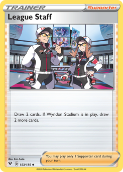 League Staff (153/185) [Sword & Shield: Vivid Voltage] | Game Haven TX