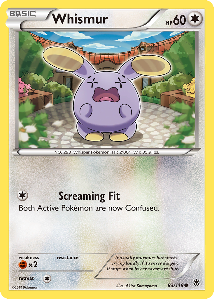Whismur (83/119) [XY: Phantom Forces] | Game Haven TX