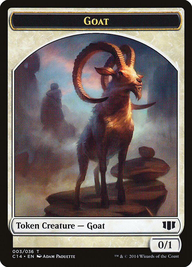 Wurm (032/036) // Goat Double-sided Token [Commander 2014 Tokens] | Game Haven TX