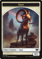 Goblin // Goat Double-sided Token [Commander 2014 Tokens] | Game Haven TX