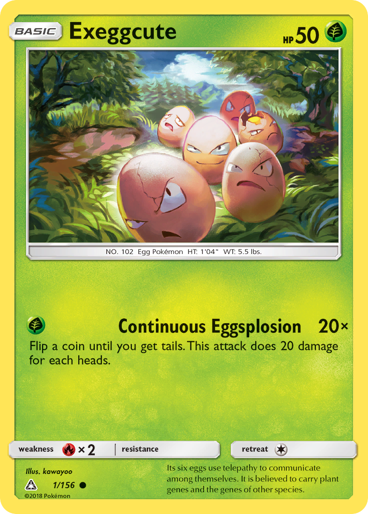 Exeggcute (1/156) [Sun & Moon: Ultra Prism] | Game Haven TX