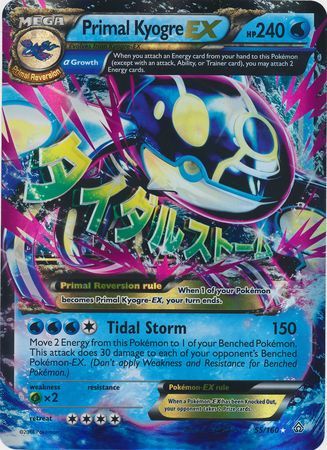 Primal Kyogre EX (55/160) (Jumbo Card) [XY: Primal Clash] | Game Haven TX