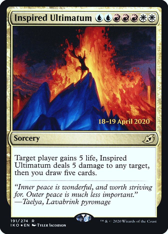 Inspired Ultimatum [Ikoria: Lair of Behemoths Promos] | Game Haven TX