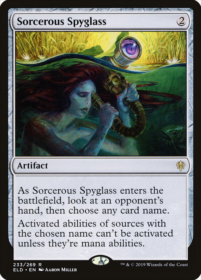Sorcerous Spyglass [Throne of Eldraine] | Game Haven TX