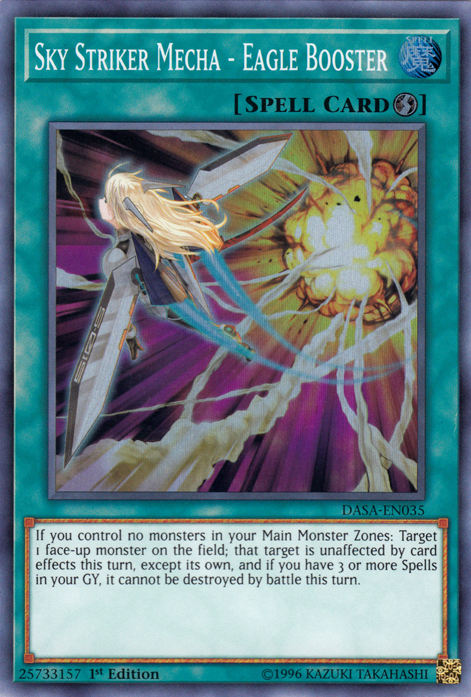 Sky Striker Mecha - Eagle Booster [DASA-EN035] Super Rare | Game Haven TX
