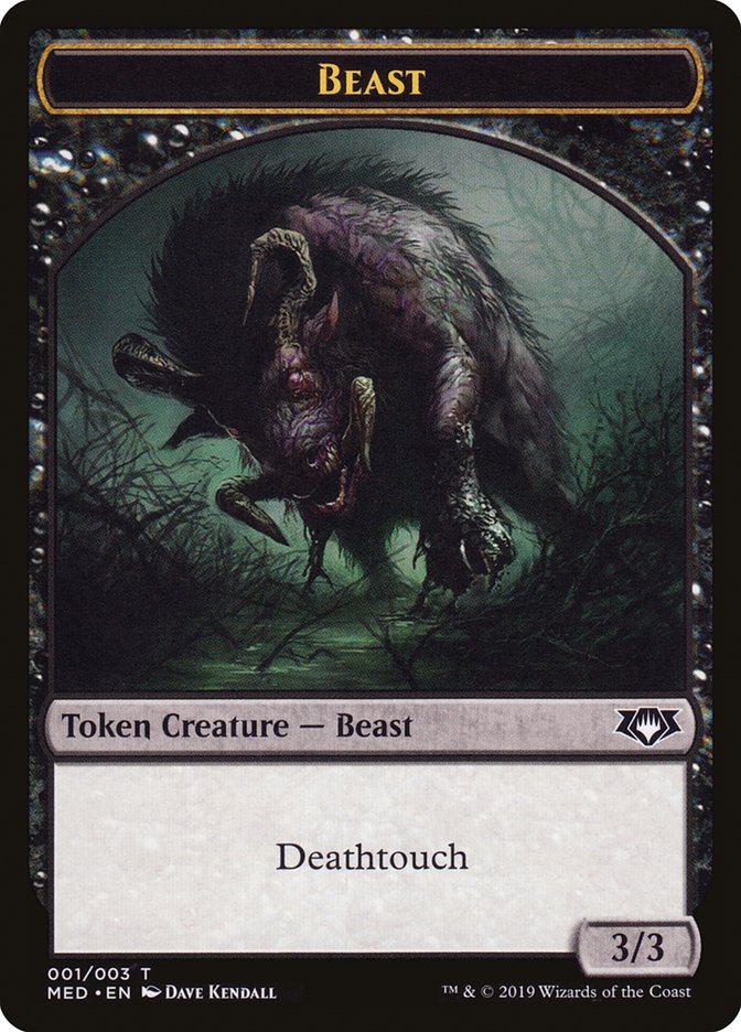 Beast Token [Mythic Edition: War of the Spark] | Game Haven TX