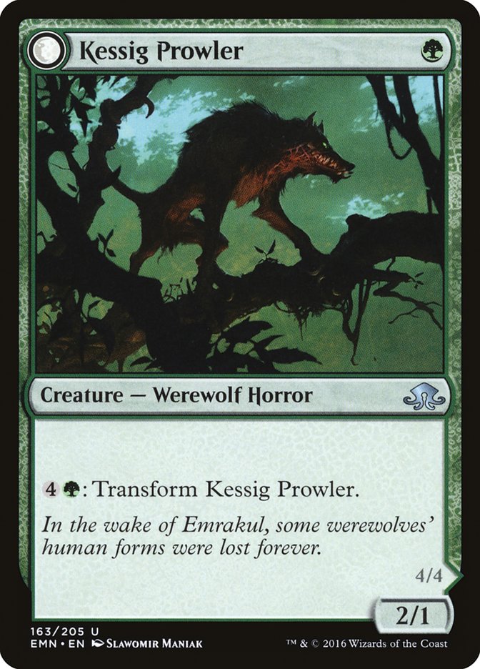 Kessig Prowler // Sinuous Predator [Eldritch Moon] | Game Haven TX