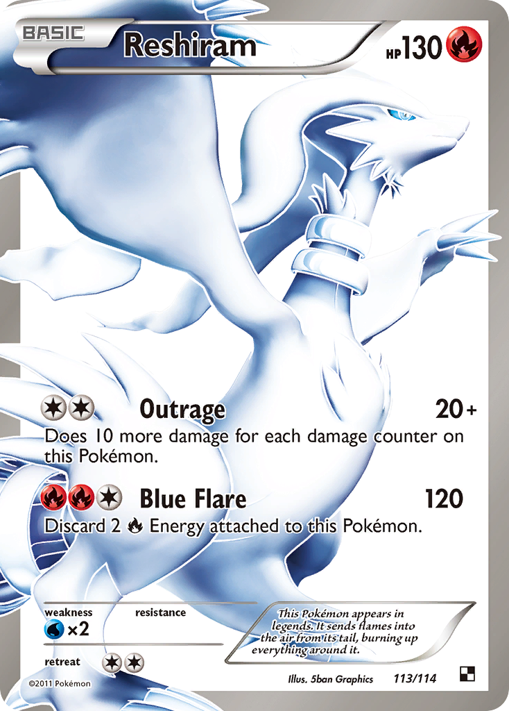 Reshiram (113/114) [Black & White: Base Set] | Game Haven TX