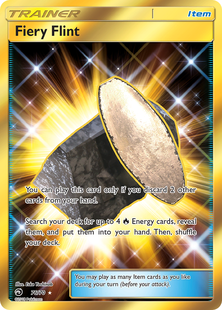 Fiery Flint (76/70) [Sun & Moon: Dragon Majesty] | Game Haven TX