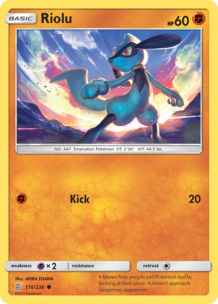 Riolu (116/236) [Sun & Moon: Unified Minds] | Game Haven TX