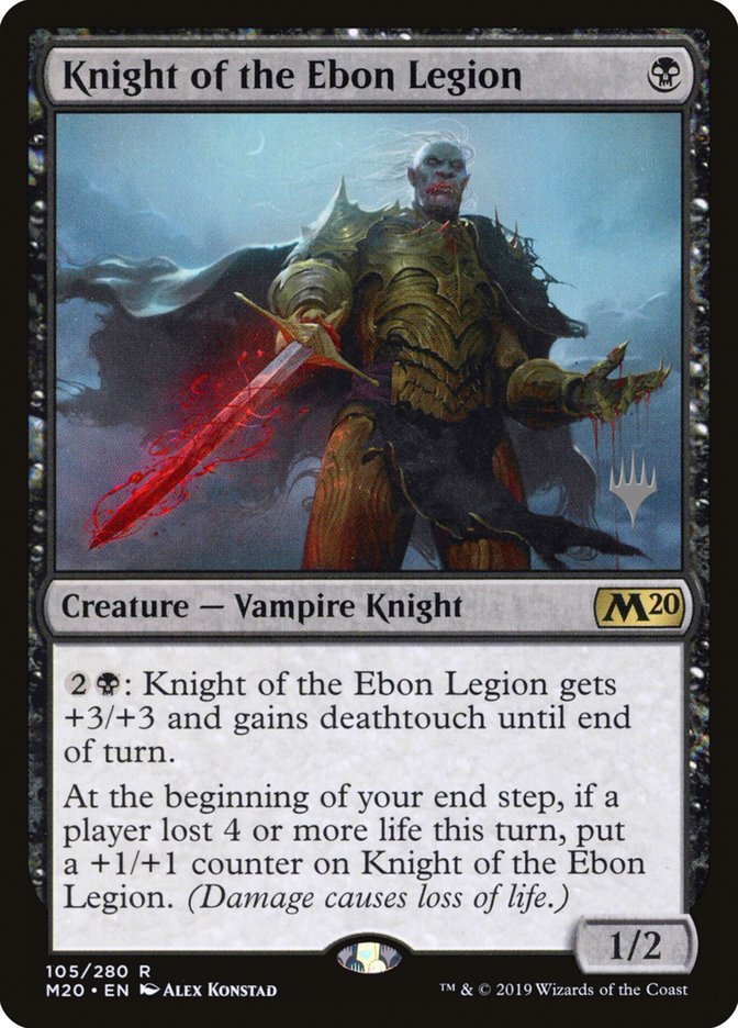 Knight of the Ebon Legion [Core Set 2020 Promos] | Game Haven TX