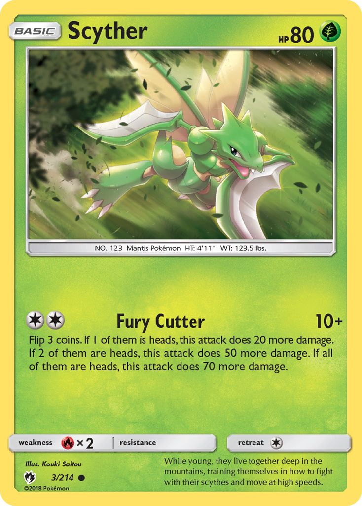 Scyther (3/214) [Sun & Moon: Lost Thunder] | Game Haven TX