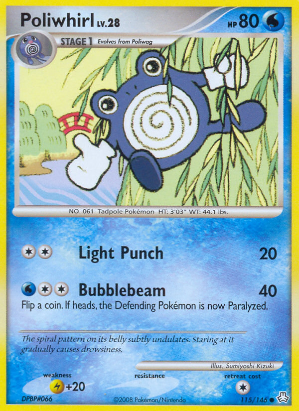 Poliwhirl (115/146) [Diamond & Pearl: Legends Awakened] | Game Haven TX