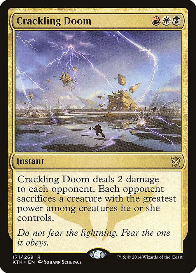 Crackling Doom [Khans of Tarkir] | Game Haven TX