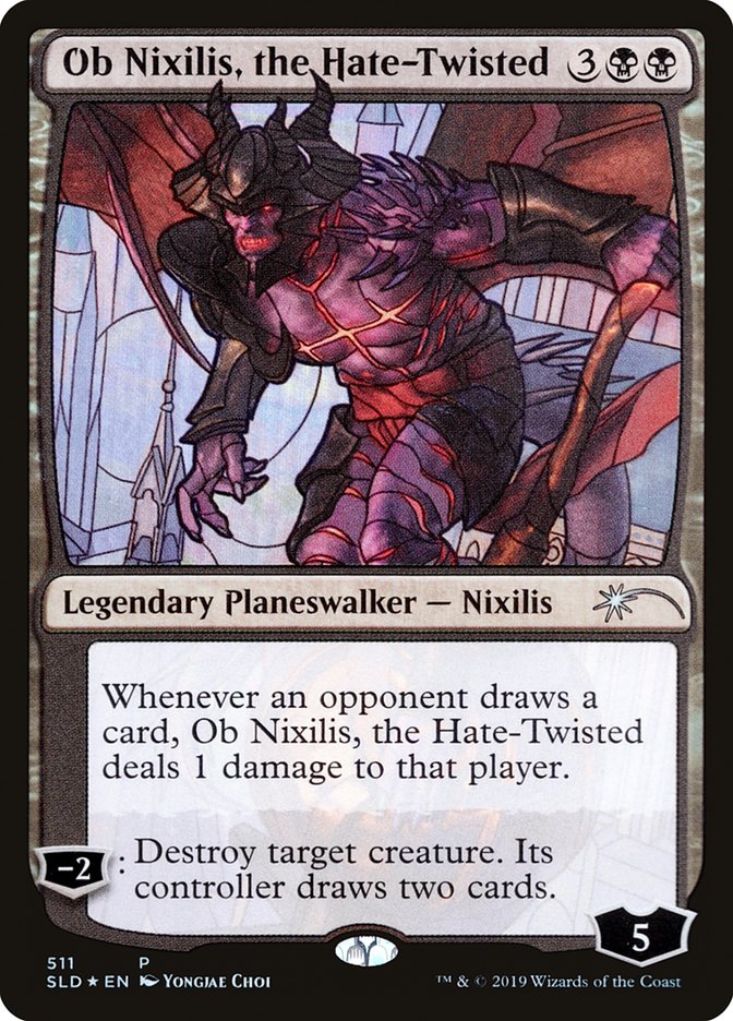 Ob Nixilis, the Hate-Twisted (Stained Glass) [Secret Lair Drop Promos] | Game Haven TX