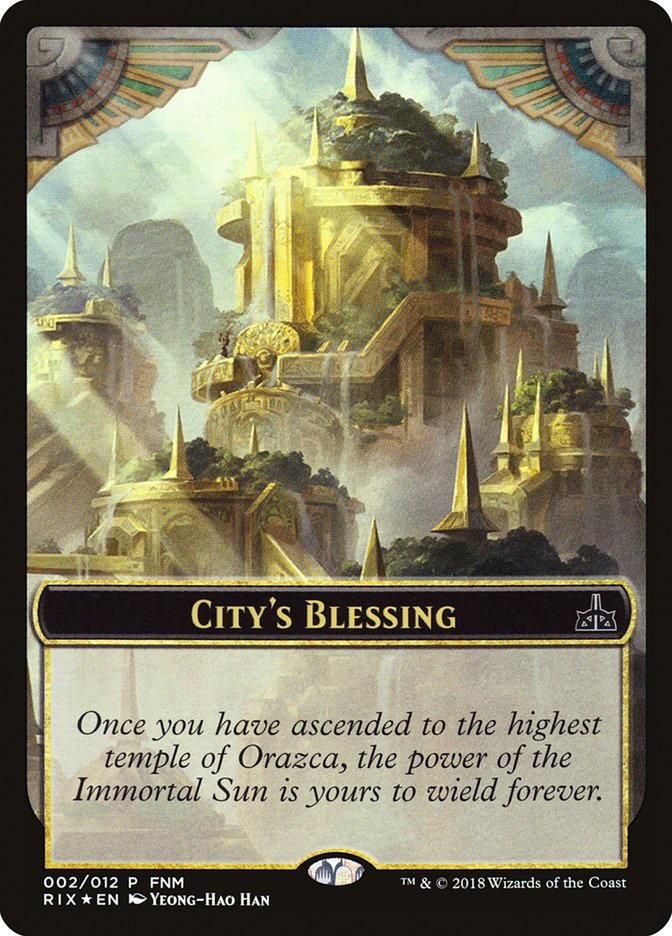 City's Blessing // Elemental Double-sided Token [Friday Night Magic 2018] | Game Haven TX