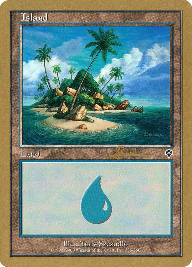 Island (ar335a) (Antoine Ruel) [World Championship Decks 2001] | Game Haven TX