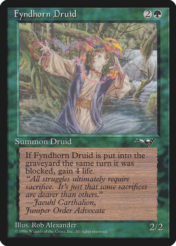 Fyndhorn Druid (Flame Circle) [Alliances] | Game Haven TX