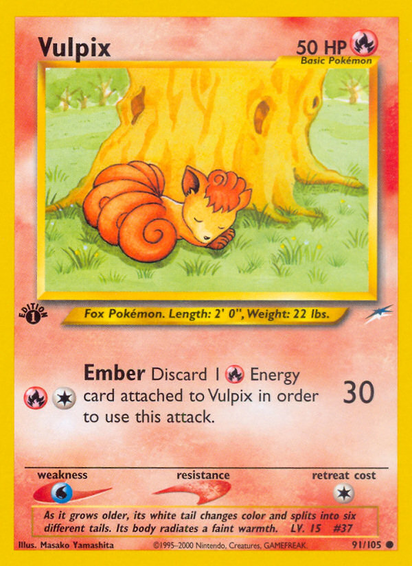 Vulpix (91/105) [Neo Destiny 1st Edition] | Game Haven TX