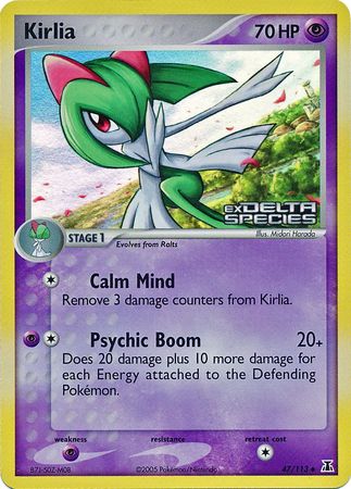 Kirlia (47/113) (Stamped) [EX: Delta Species] | Game Haven TX